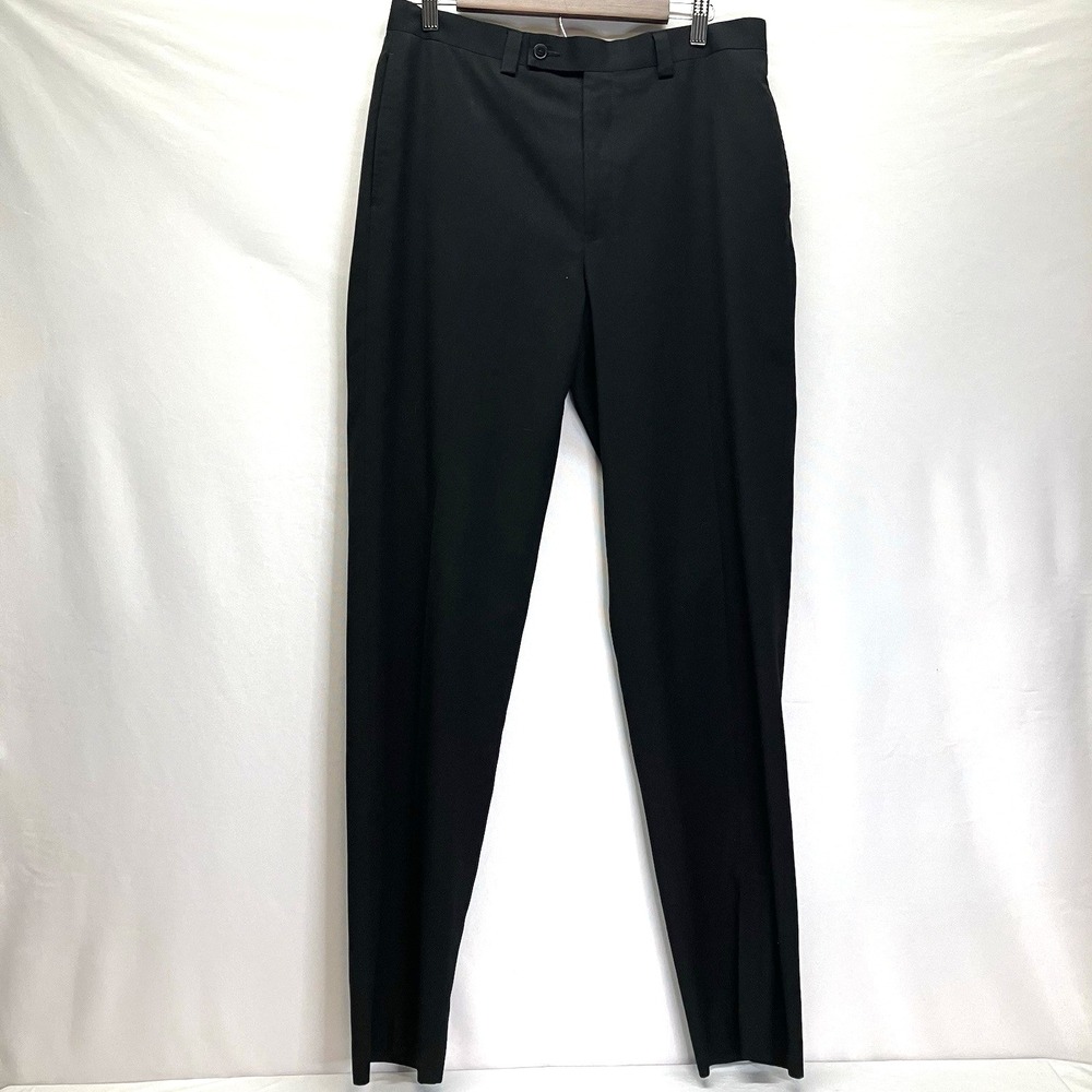 Calvin Klein Mens Black Classic Fit Dress Pants Size 34x33